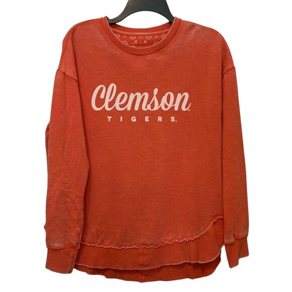 Pressbox Tops - Clemson Tigers Sweatshirt Pressbox Royce Apparel Womens Medium